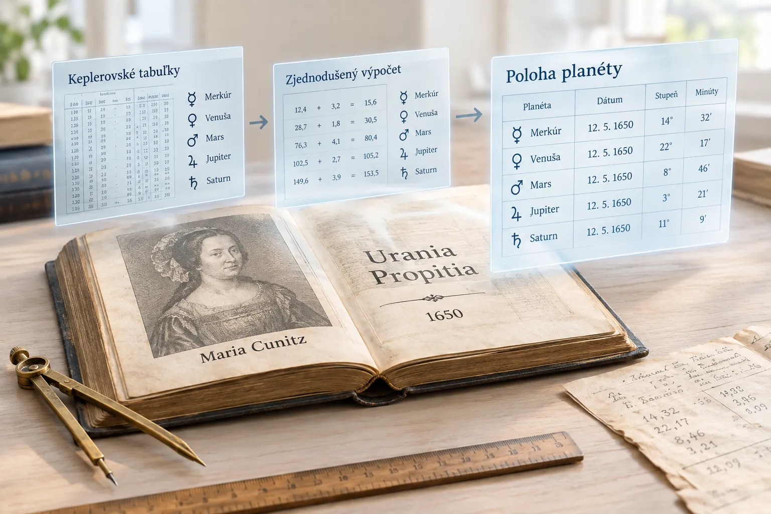 maria cunitz planetary tables in seventeenth century