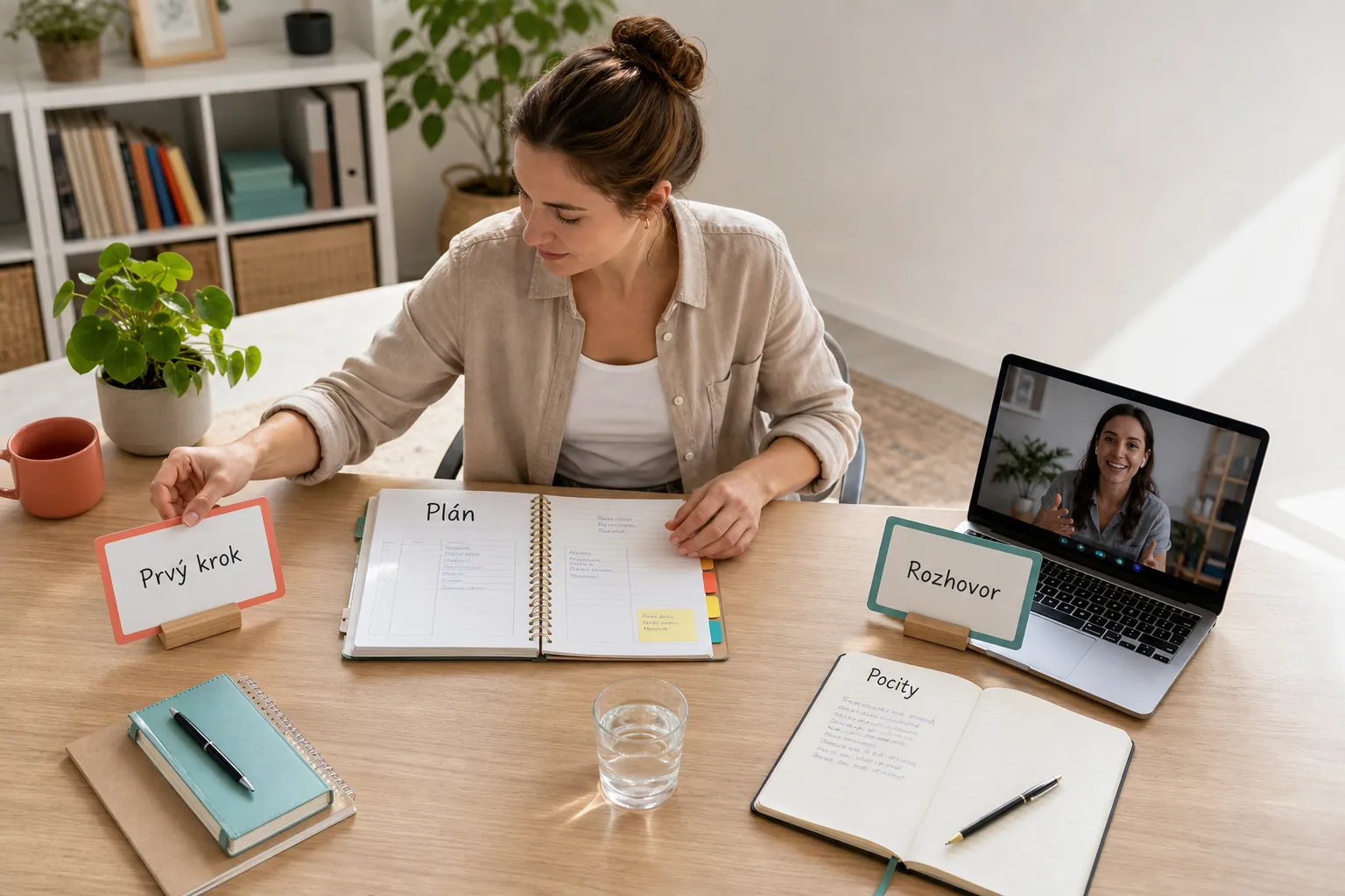 person integrating the four elements through practical daily activities
