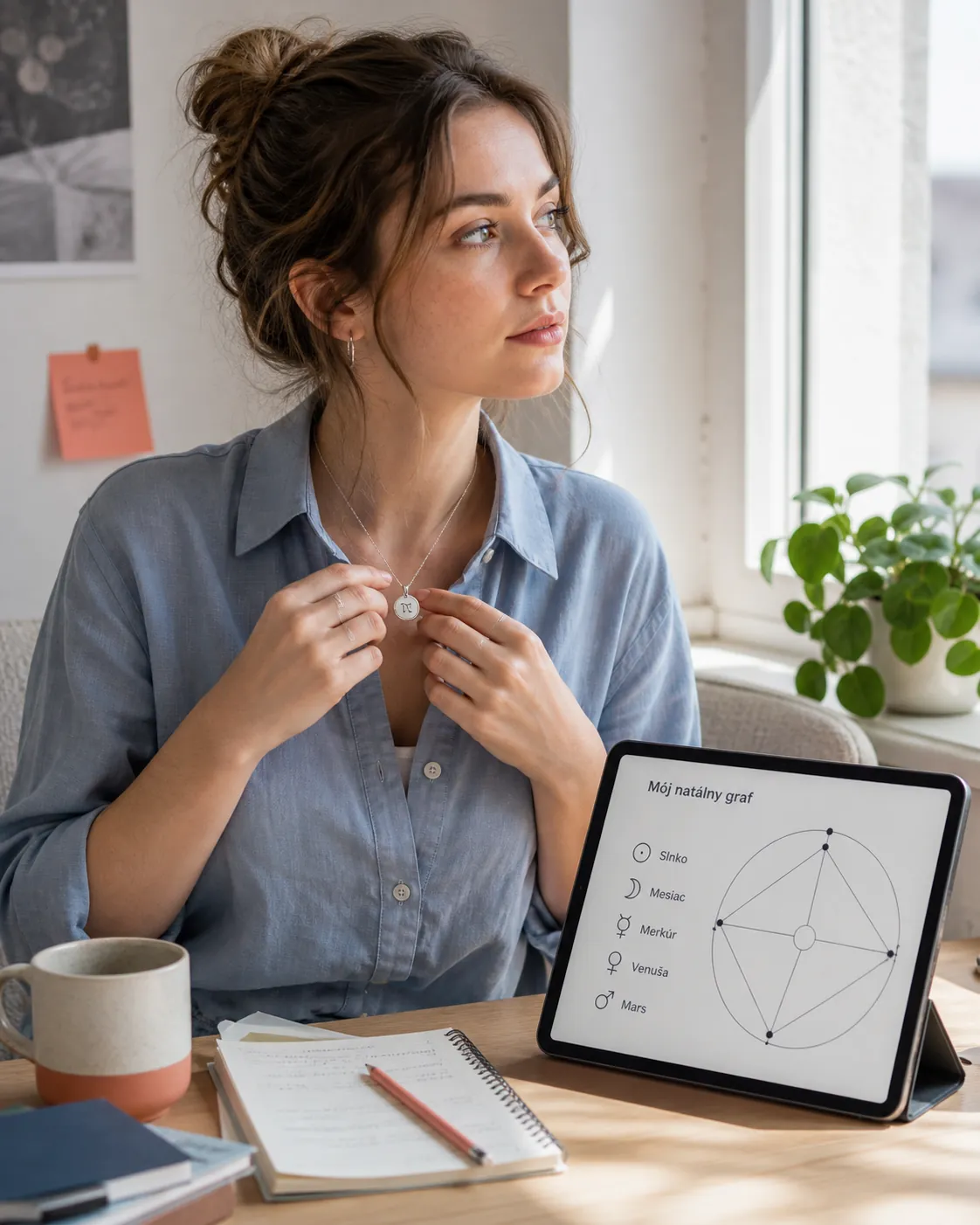 modern portrait photography with personal astrology details