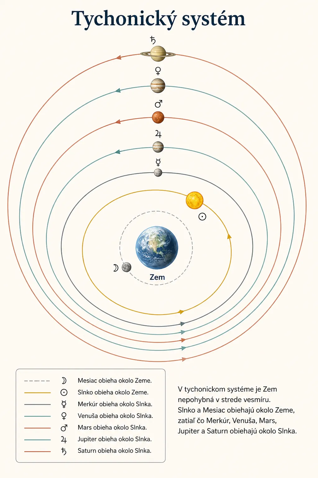 diagram of the Tychonic planetary system
