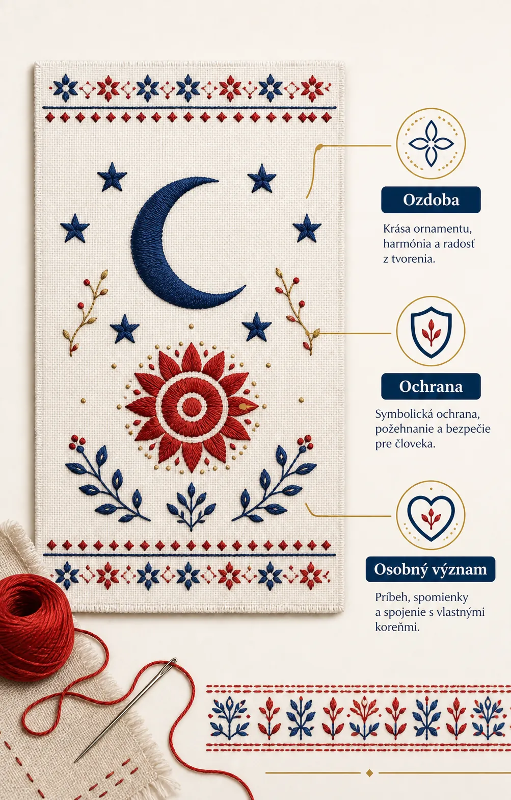 contemporary Slovak textile design inspired by moon and stars
