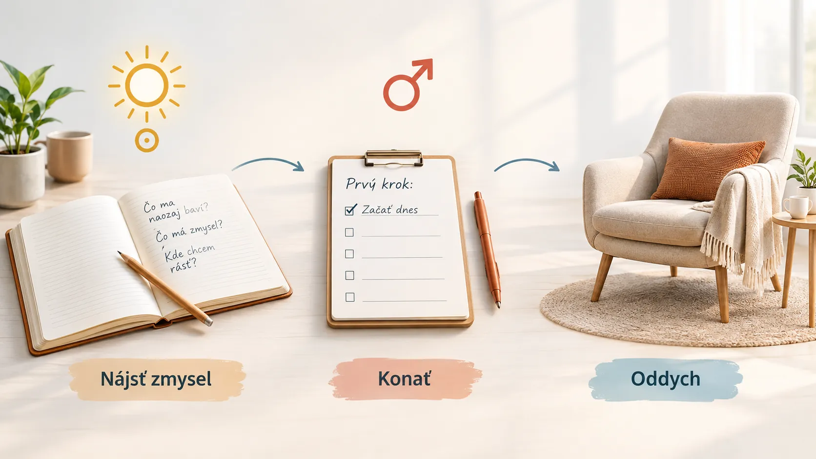 three stage rhythm of personal motivation action and rest