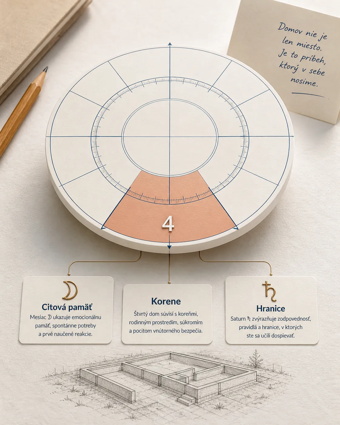 personal birth chart with family roots notes