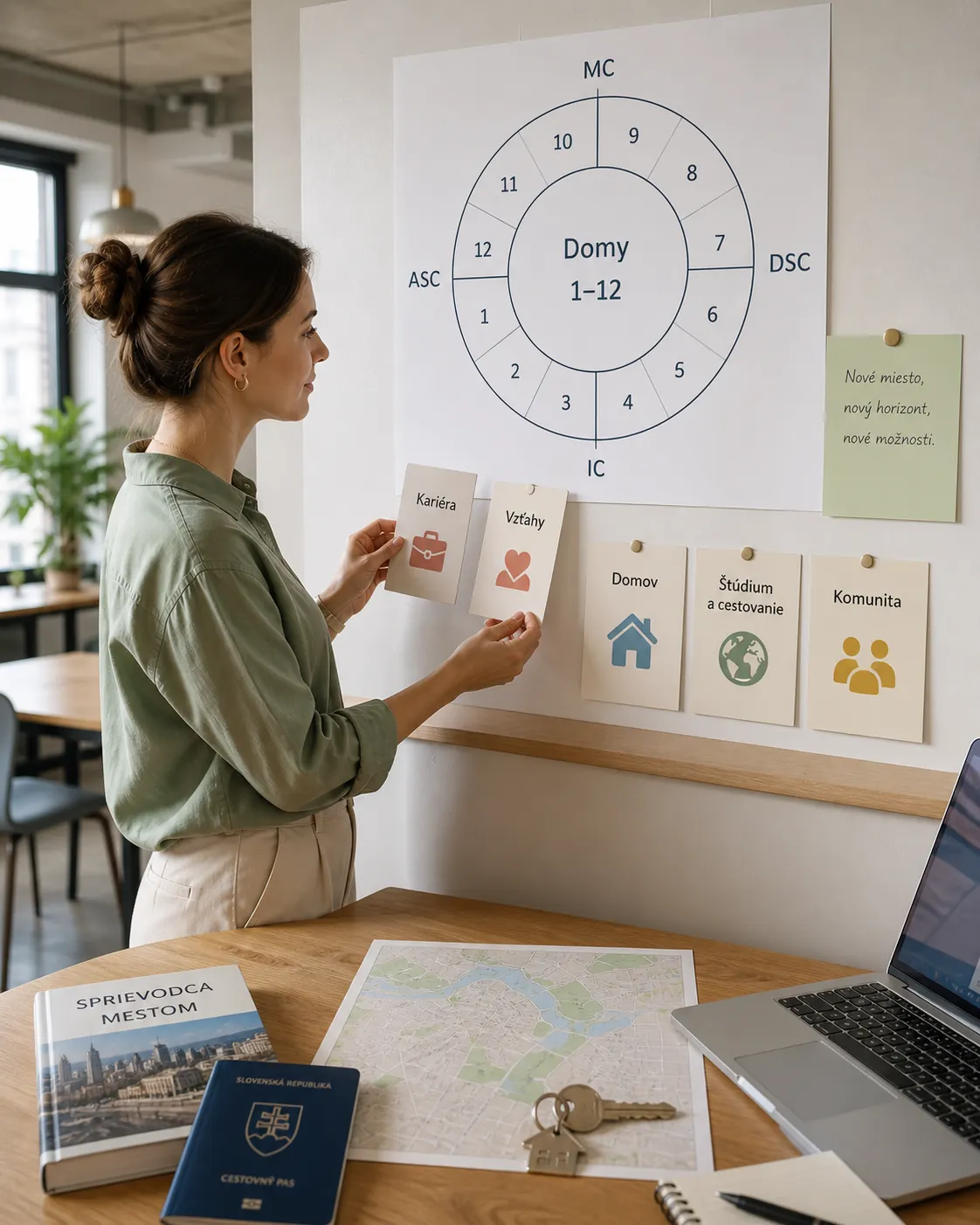 life areas highlighted by a relocated horoscope