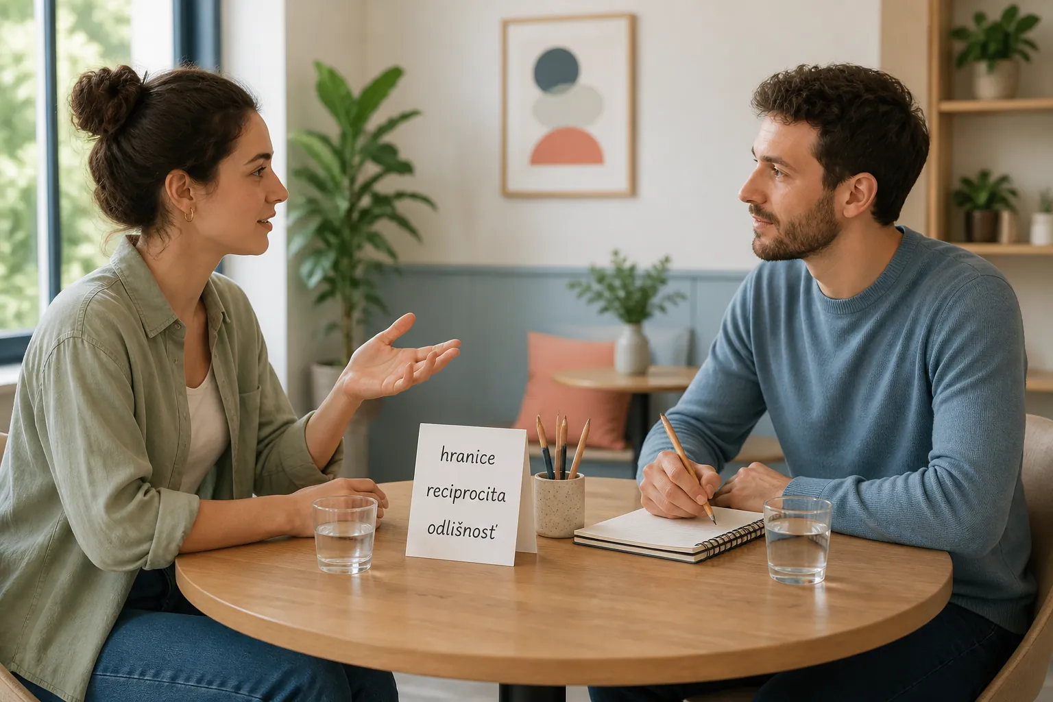 two people discussing boundaries and reciprocity
