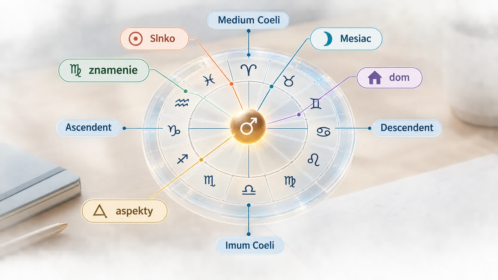 person connecting ascendant ruler with a natal chart