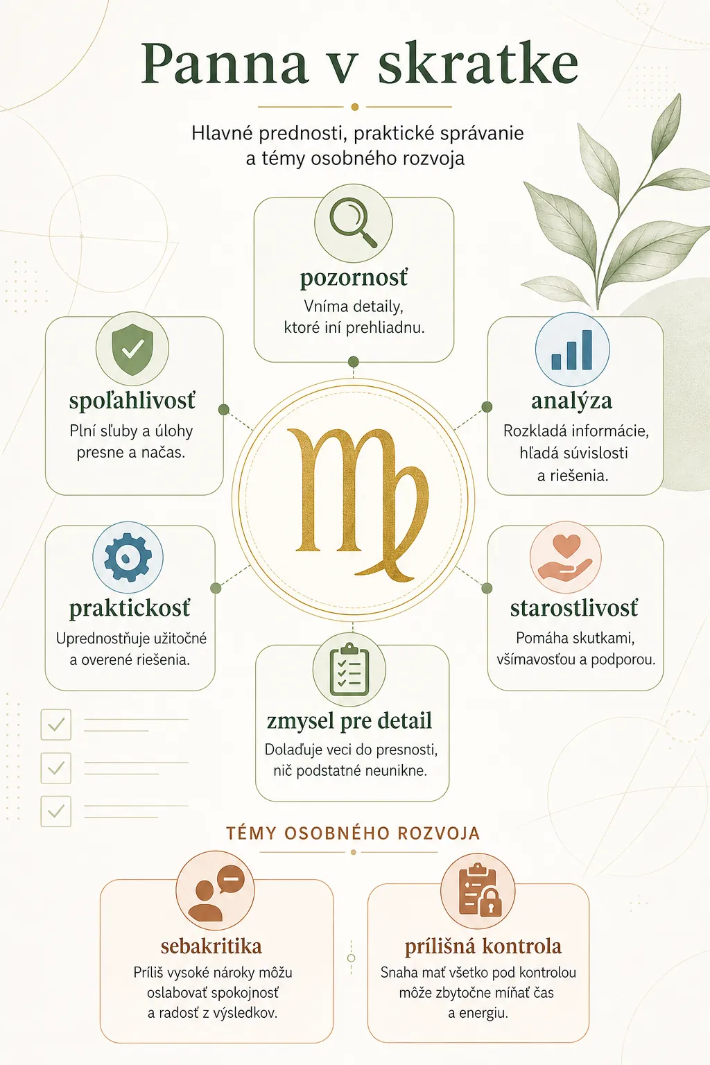 Virgo personality traits and practical strengths