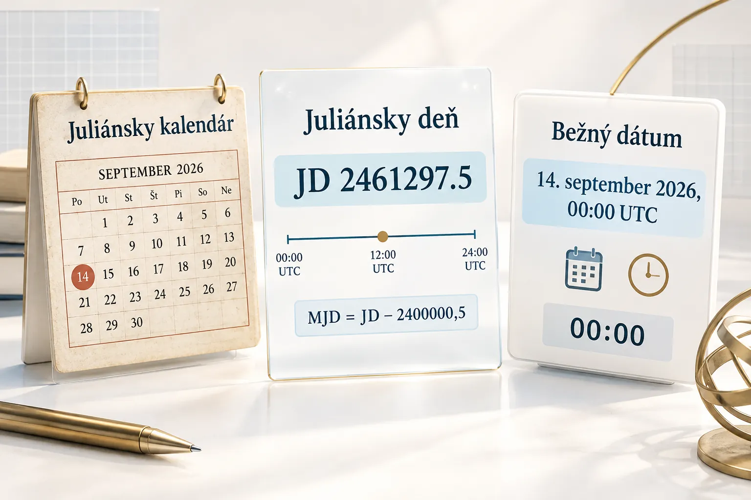 comparison of Julian day Julian calendar and civil date