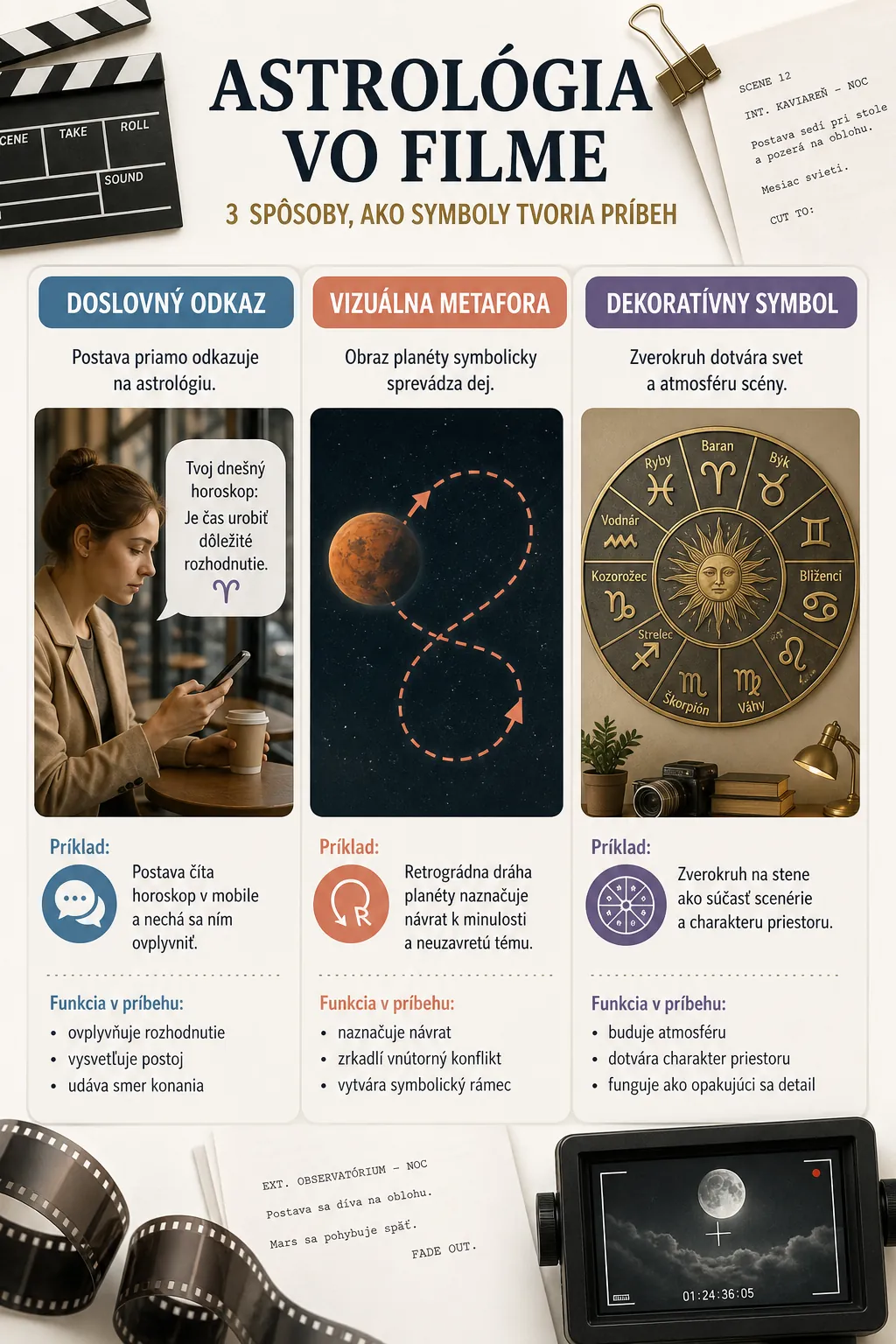 zodiac symbols as a film storytelling guide