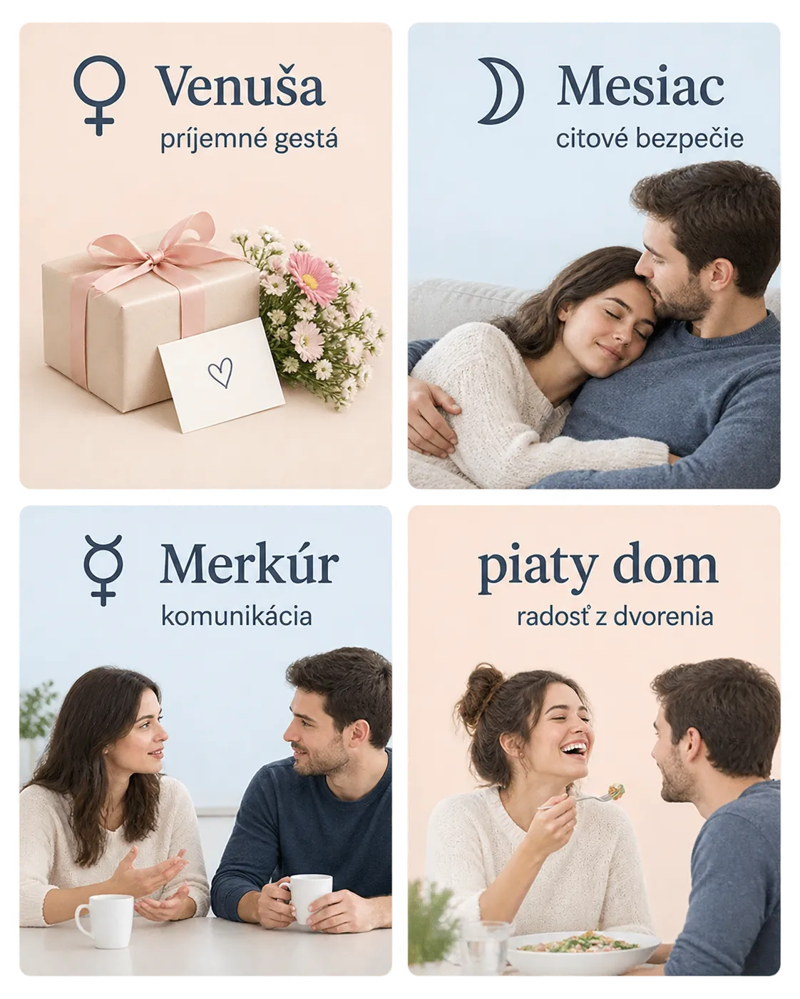 four birth chart symbols translated into relationship questions