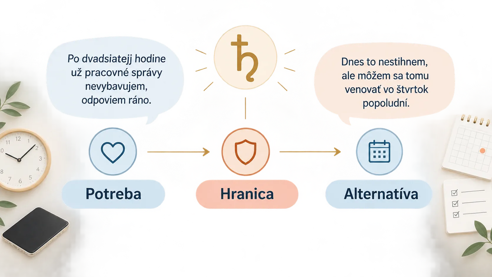 communication boundaries conversation formula infographic