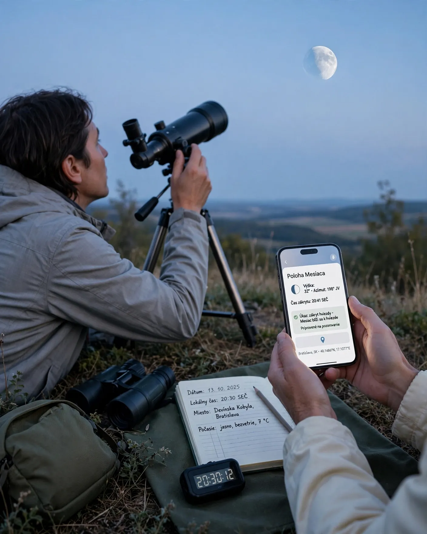 practical lunar occultation observation setup