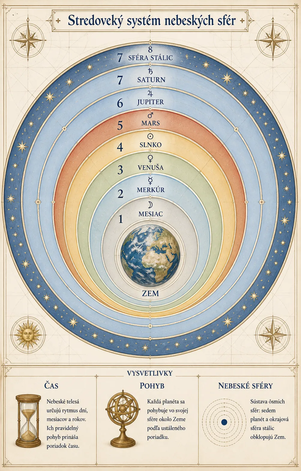 medieval planetary spheres diagram with sun moon and seven classical planets