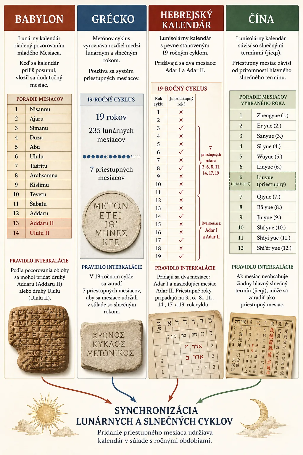 ancient lunisolar calendar comparison