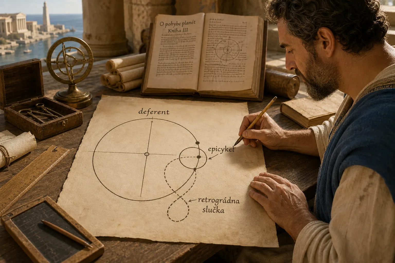 ancient astronomer mapping planetary loops