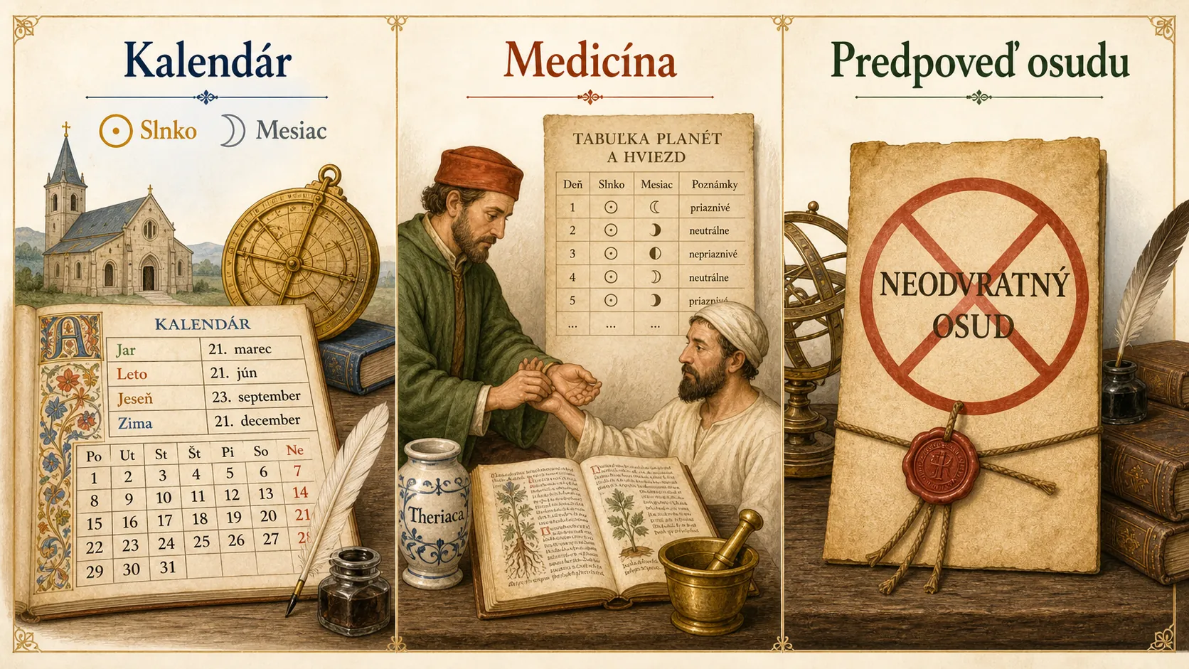 medieval astronomy medicine calendar infographic