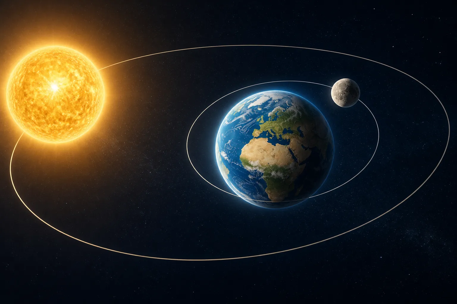 sun and moon as distinct celestial bodies