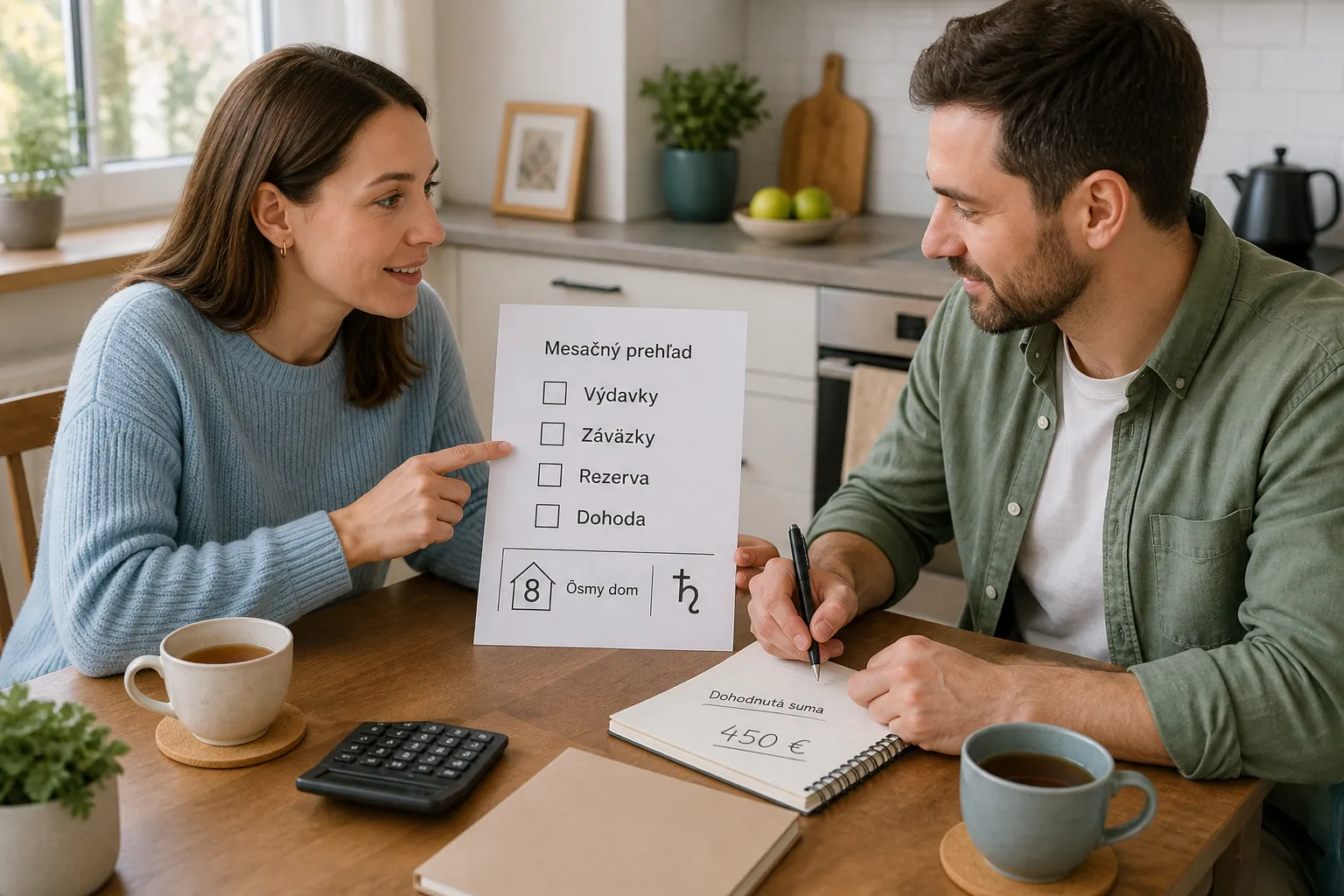shared household budget conversation