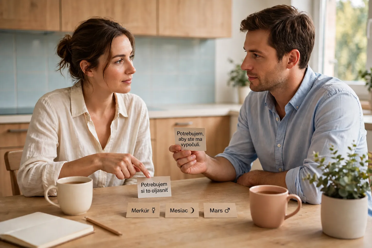 two people finding common ground in conversation