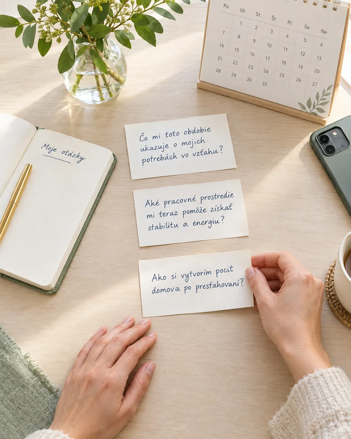 person preparing open questions for an astrology consultation