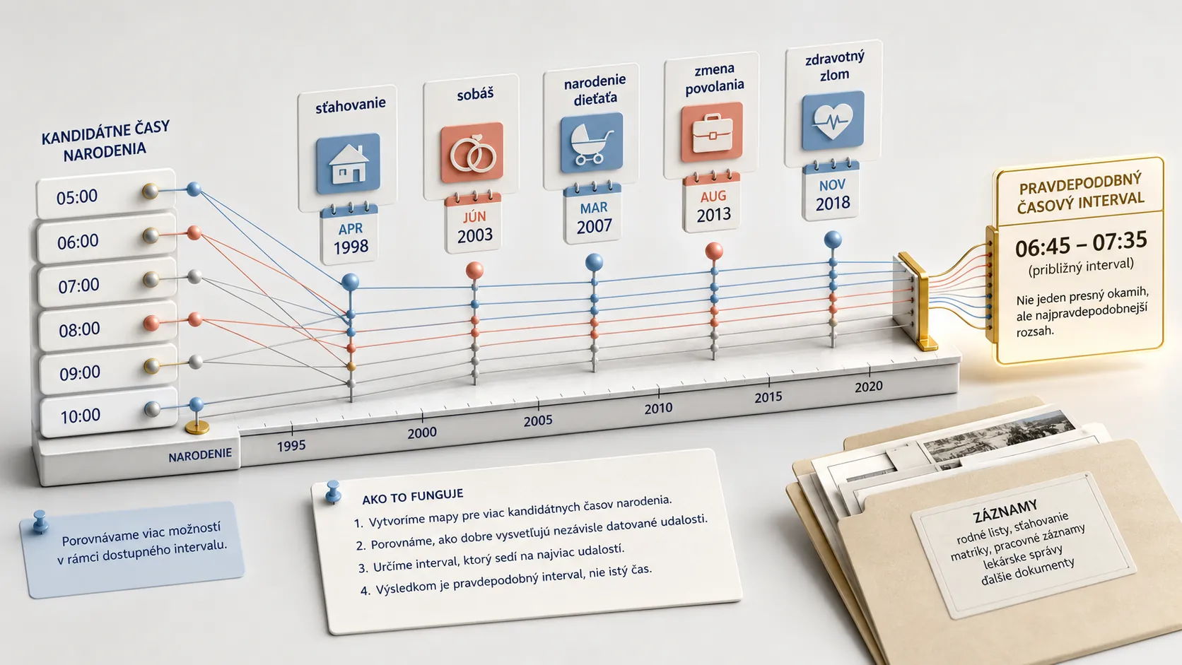 birth time rectification through a timeline of life events