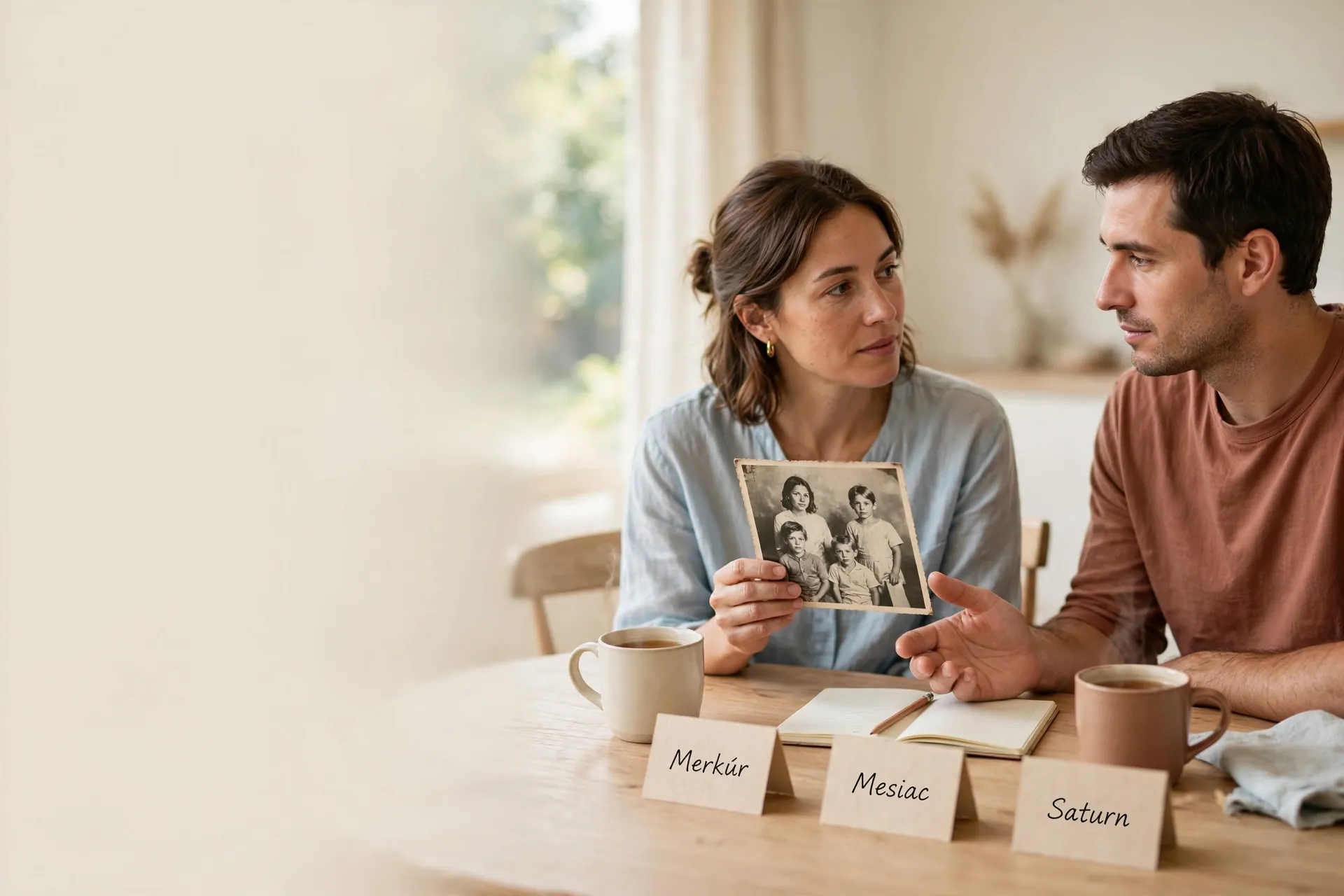 siblings revisiting family roles through conversation