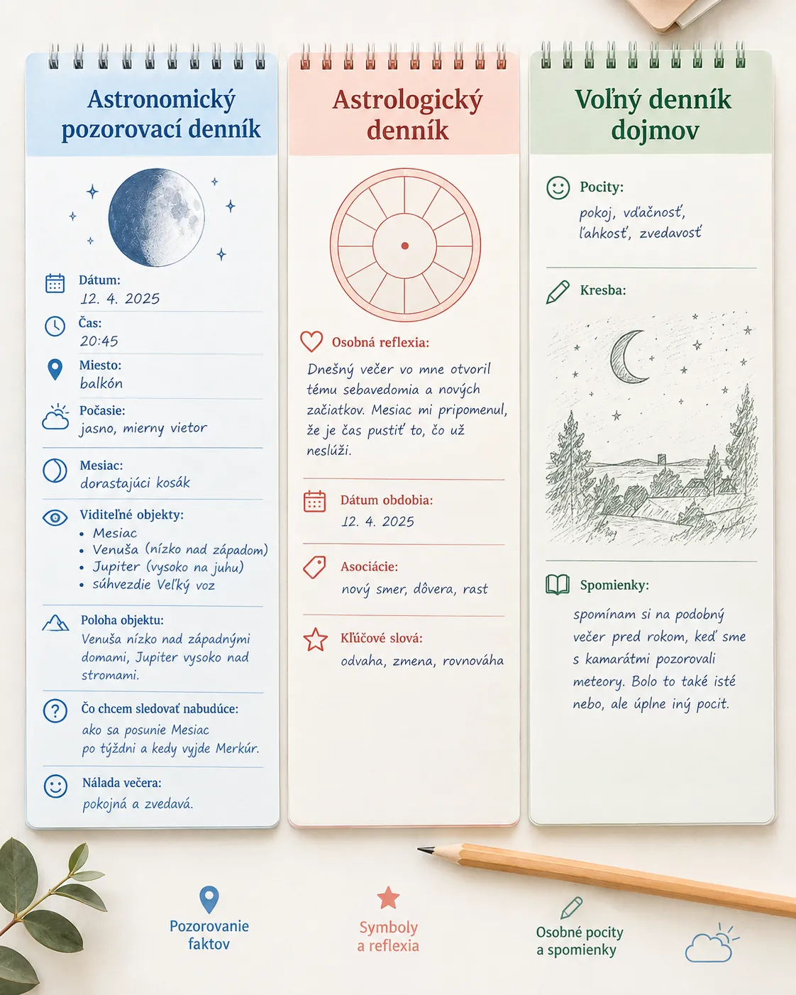 comparison of astronomy journal astrology journal and free sky notes