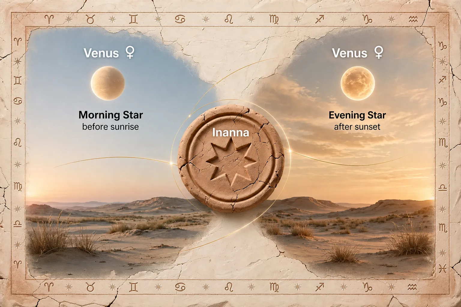 ancient Venus observation and Inanna symbols