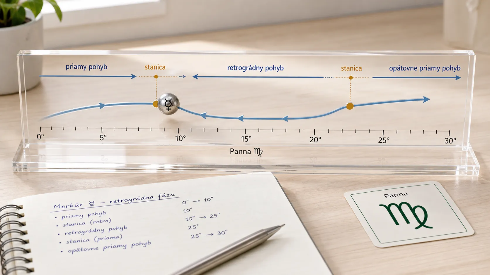 retrograde planetary path across zodiac degrees