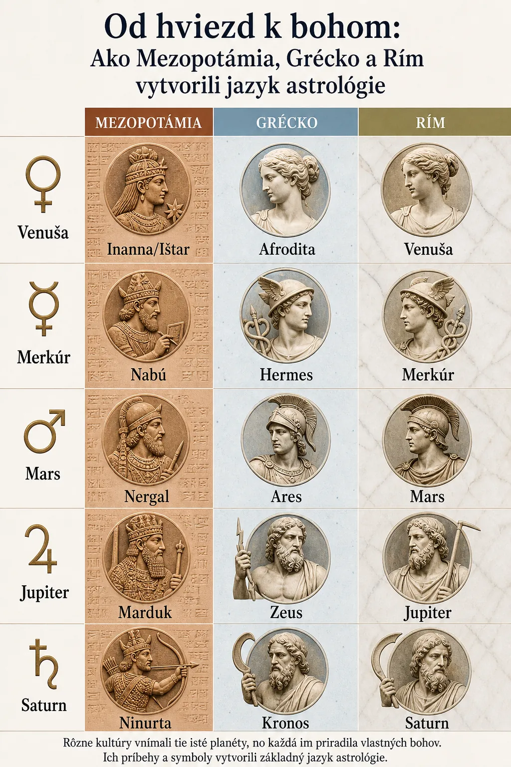 planetary deities transformed across Mesopotamian Greek and Roman traditions