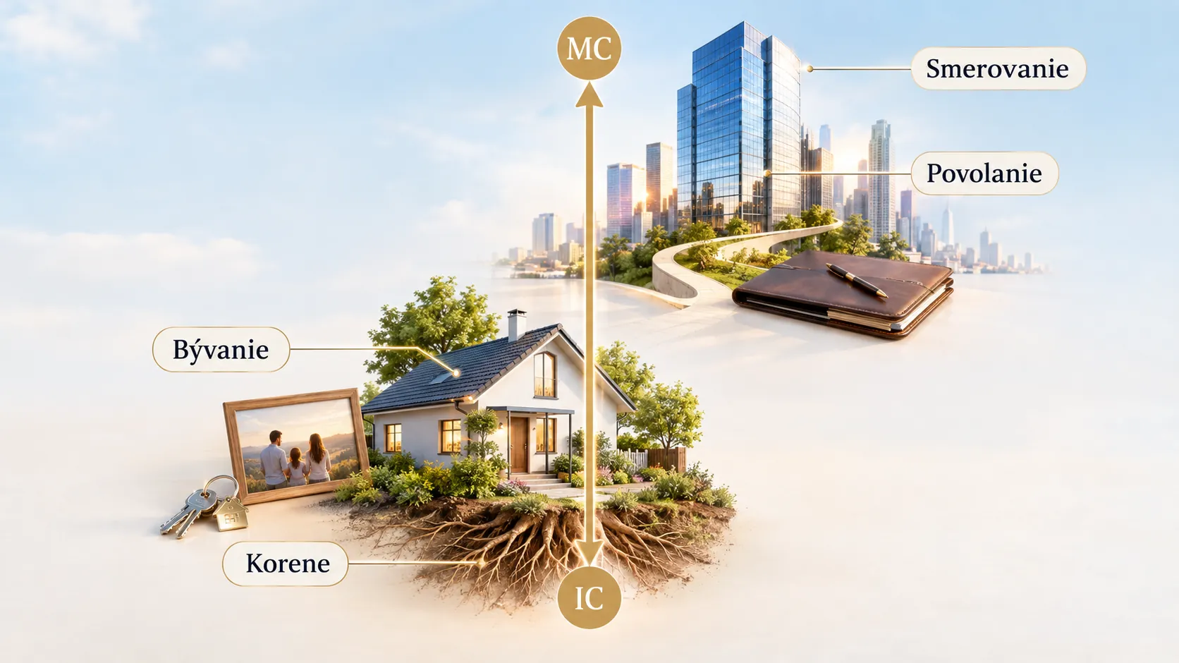 ic-mc axis connecting home foundations and career direction