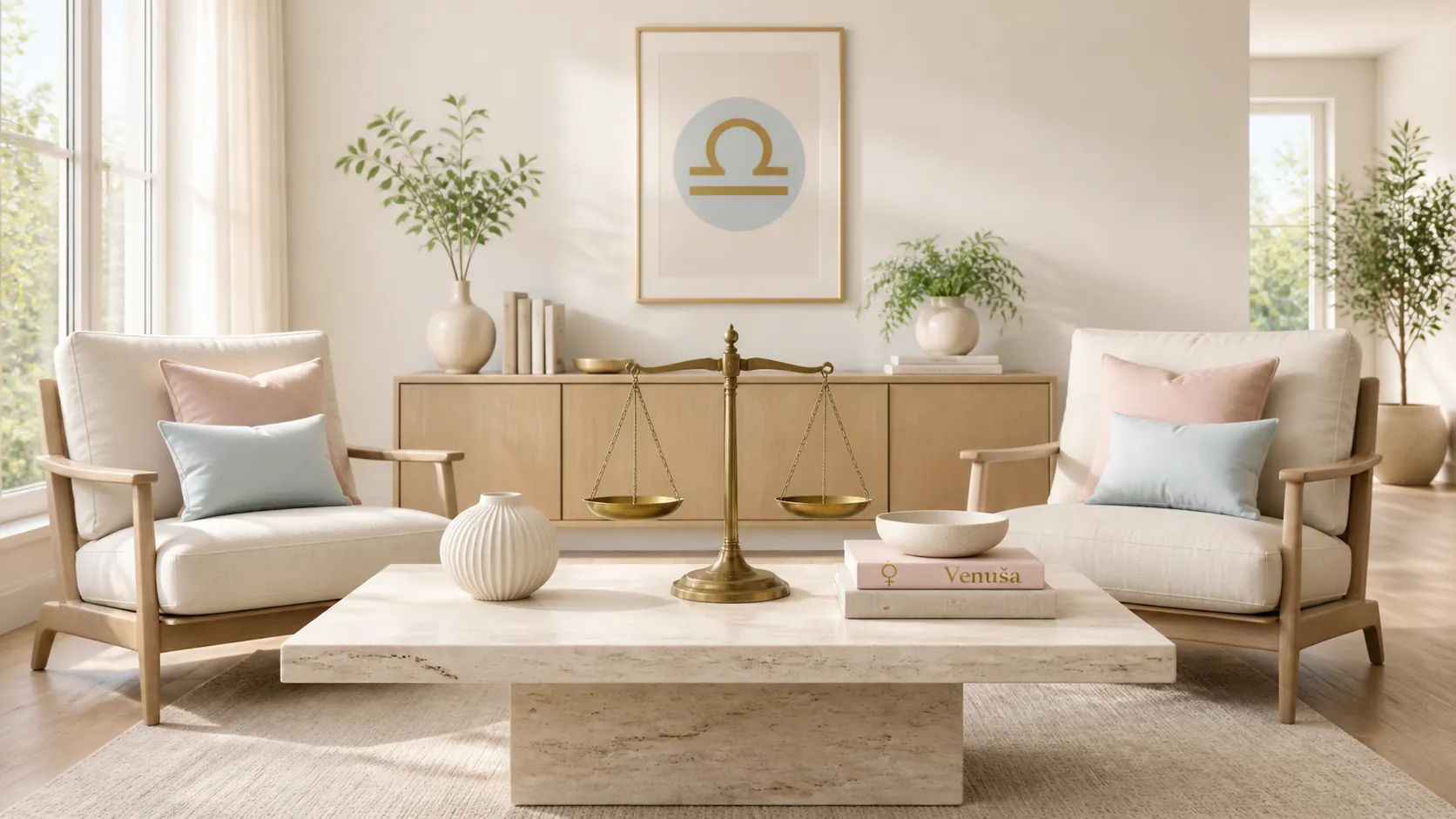Libra-inspired balanced interior and personal style