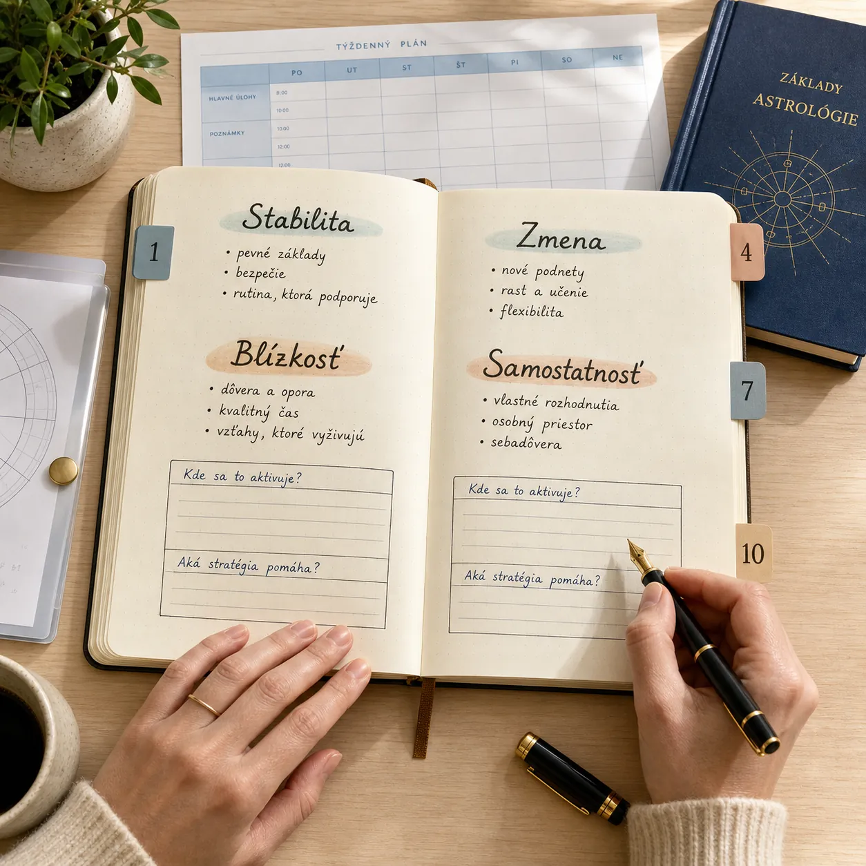 personal reflection notebook balancing stability change closeness and independence