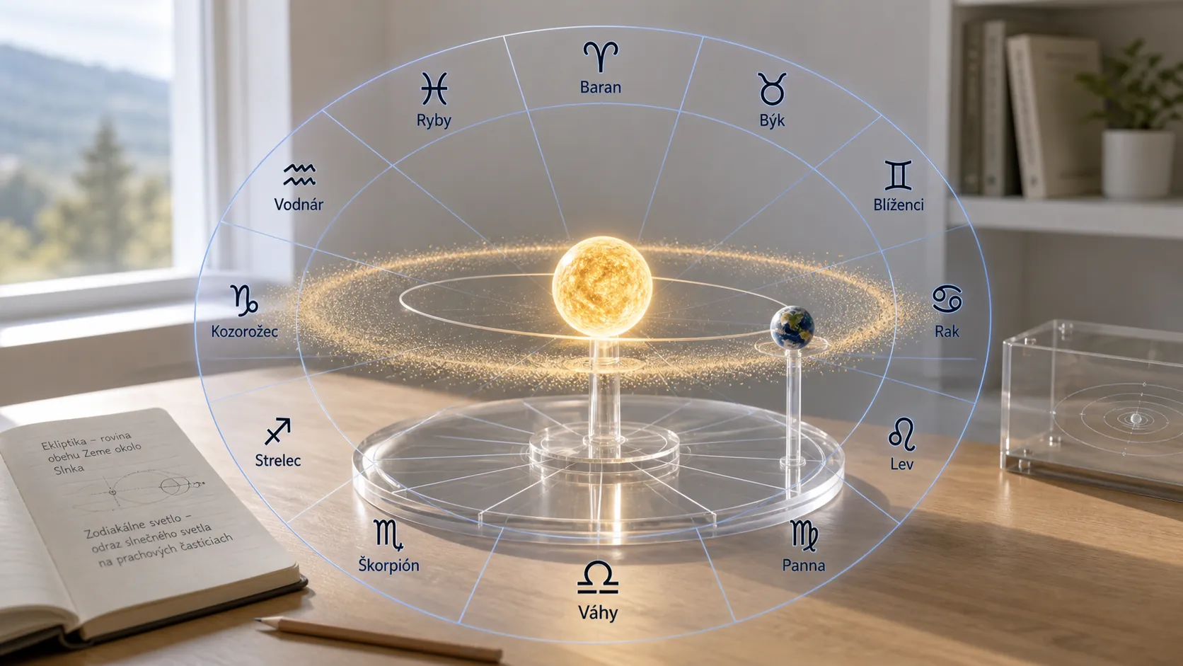 solar system dust plane and ecliptic diagram