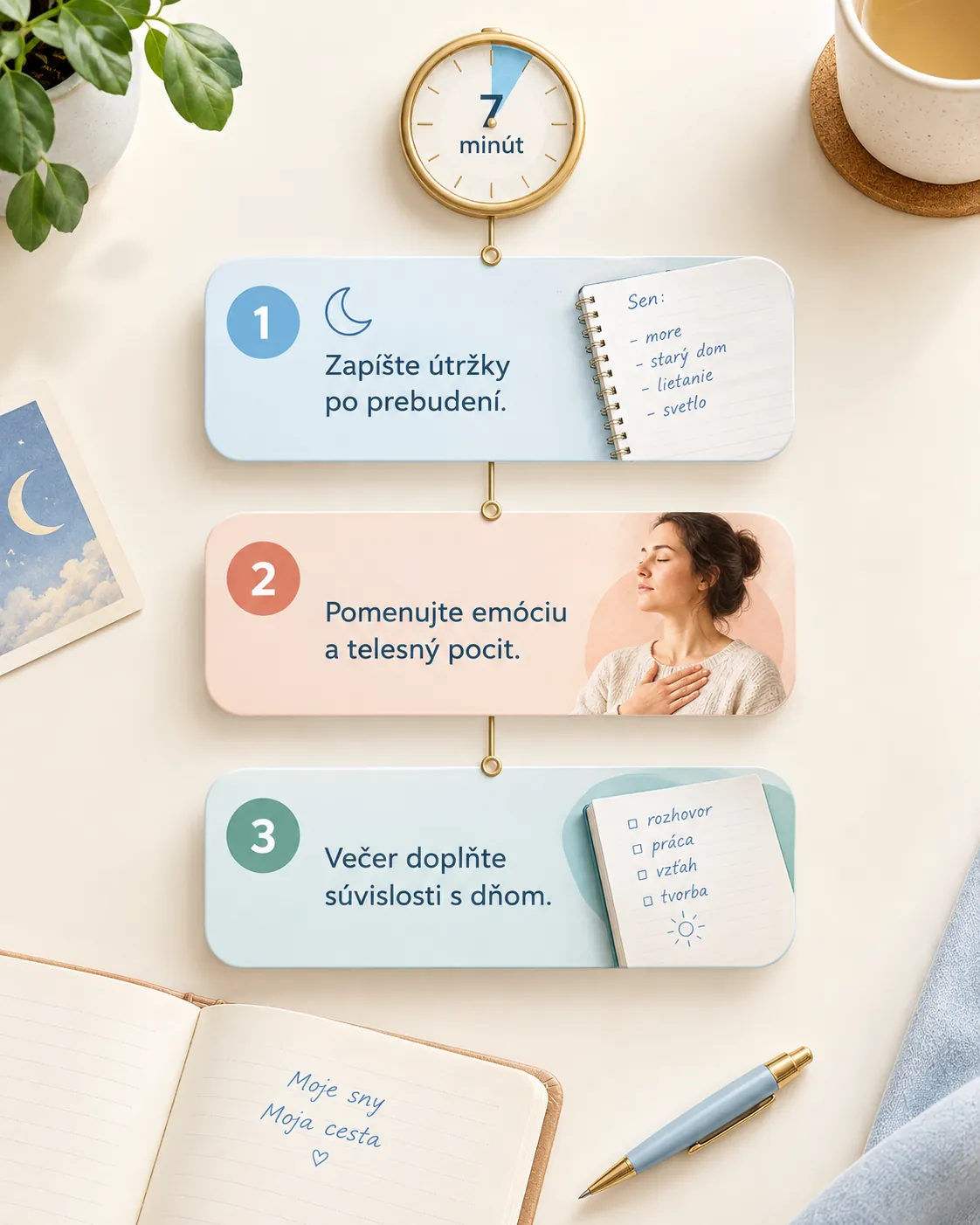 seven-minute dream journal reflection workflow