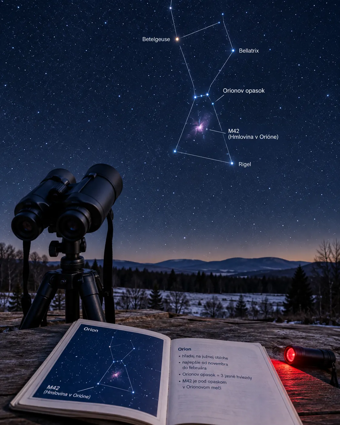Orion Nebula observed from Slovakia