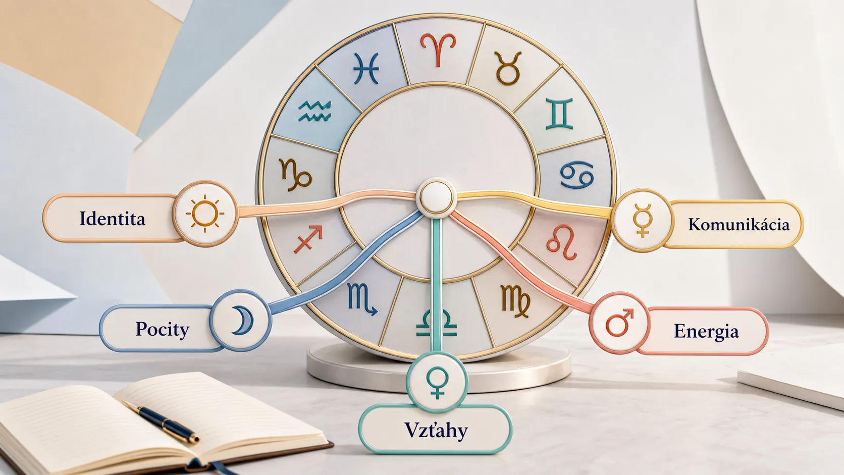 bright zodiac wheel and personal decision pathways