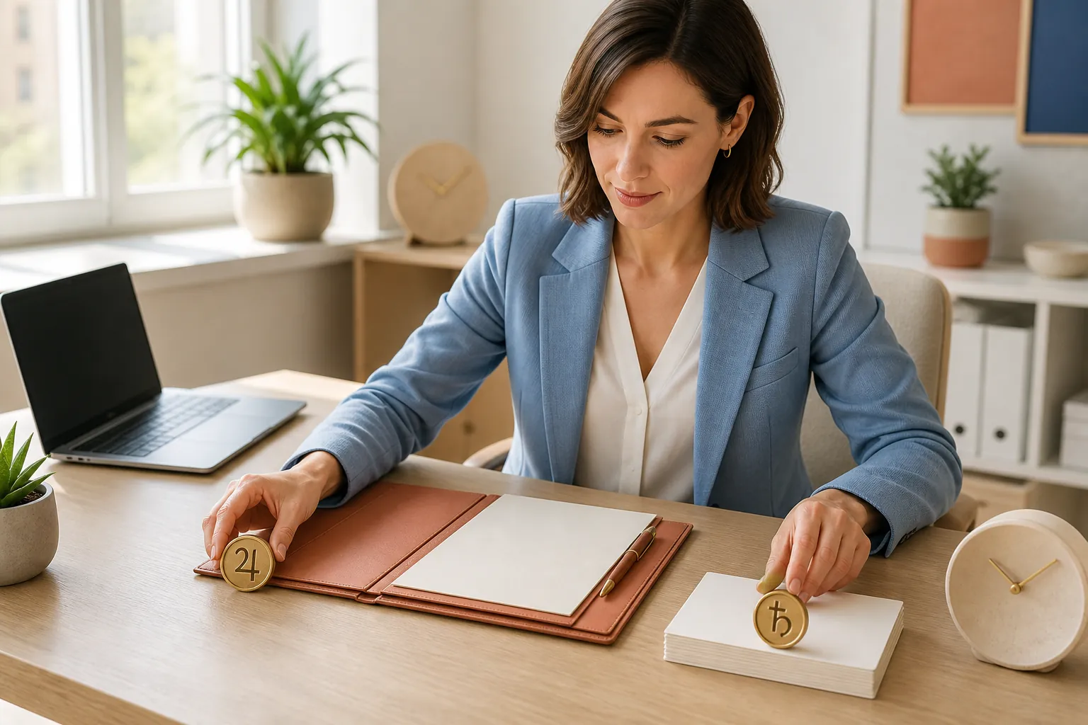 balanced work routine represented by Jupiter and Saturn