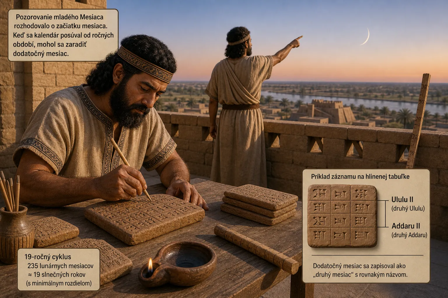 babylonian clay tablet and lunar observation