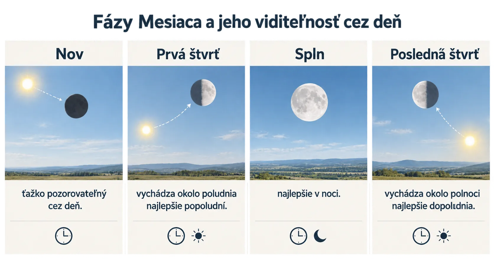 lunar phases and daytime visibility guide