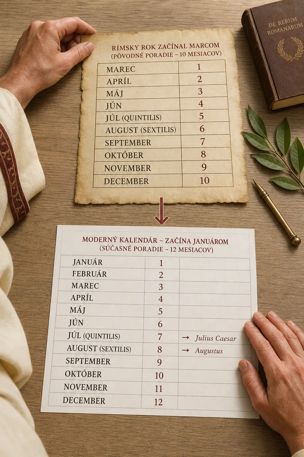 ancient Roman calendar transition from March to January