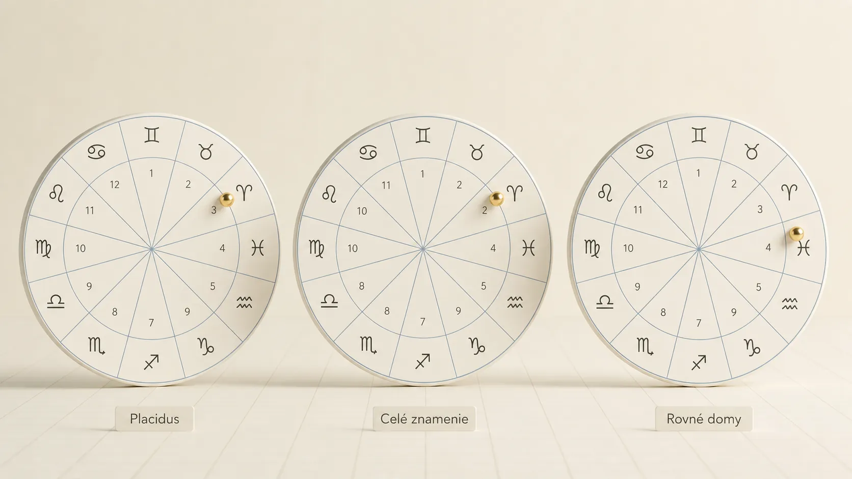 birth chart house systems comparison placidus whole sign and equal house