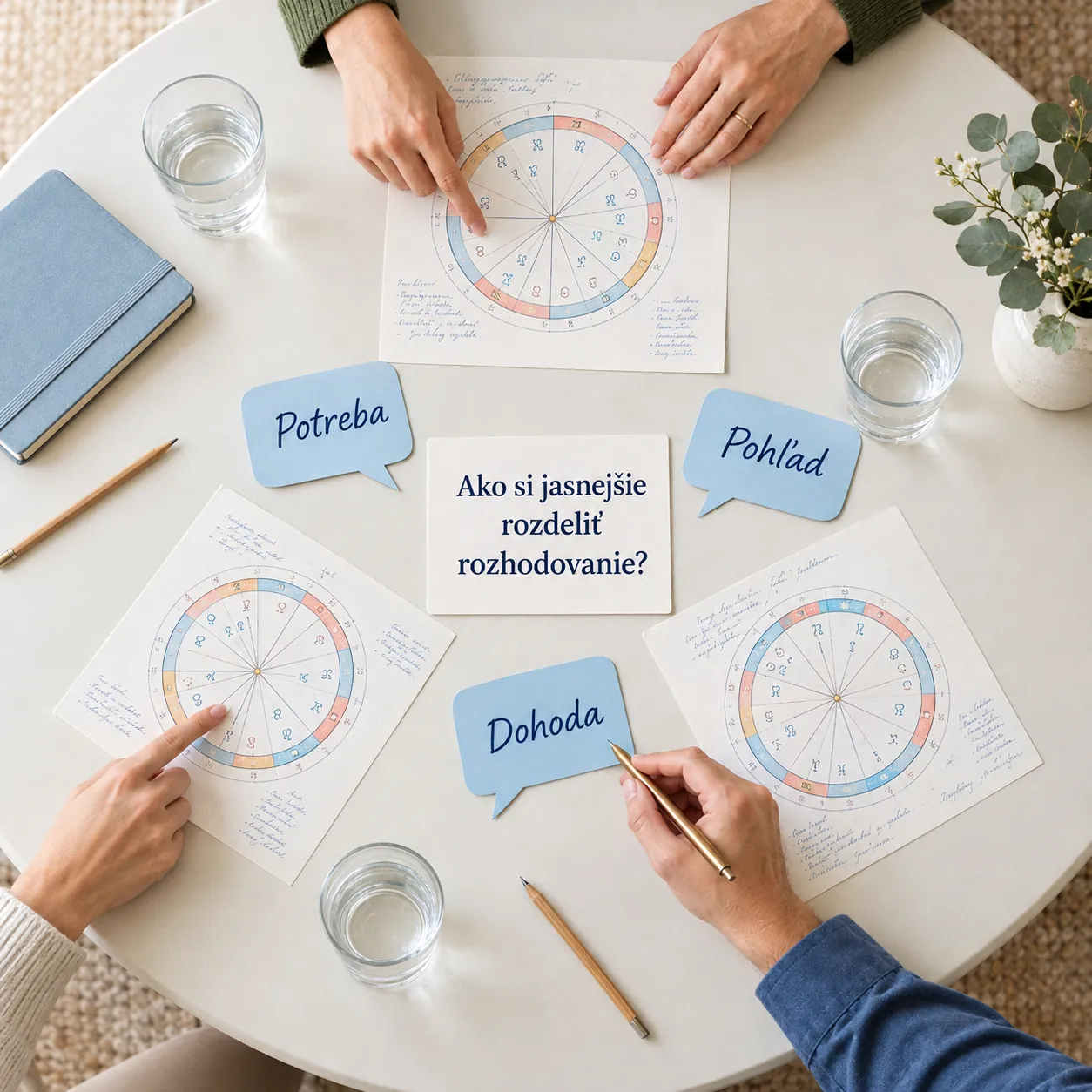 group astrology consultation around a shared question