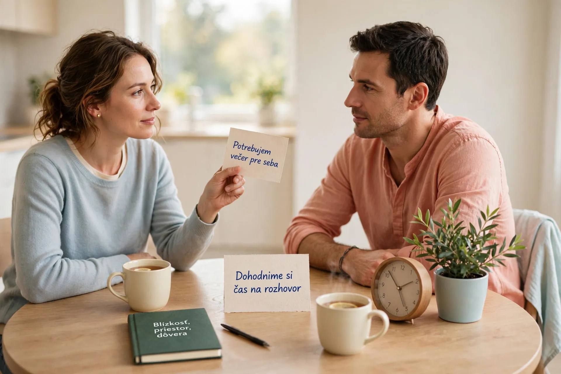 calm conversation about personal space and closeness