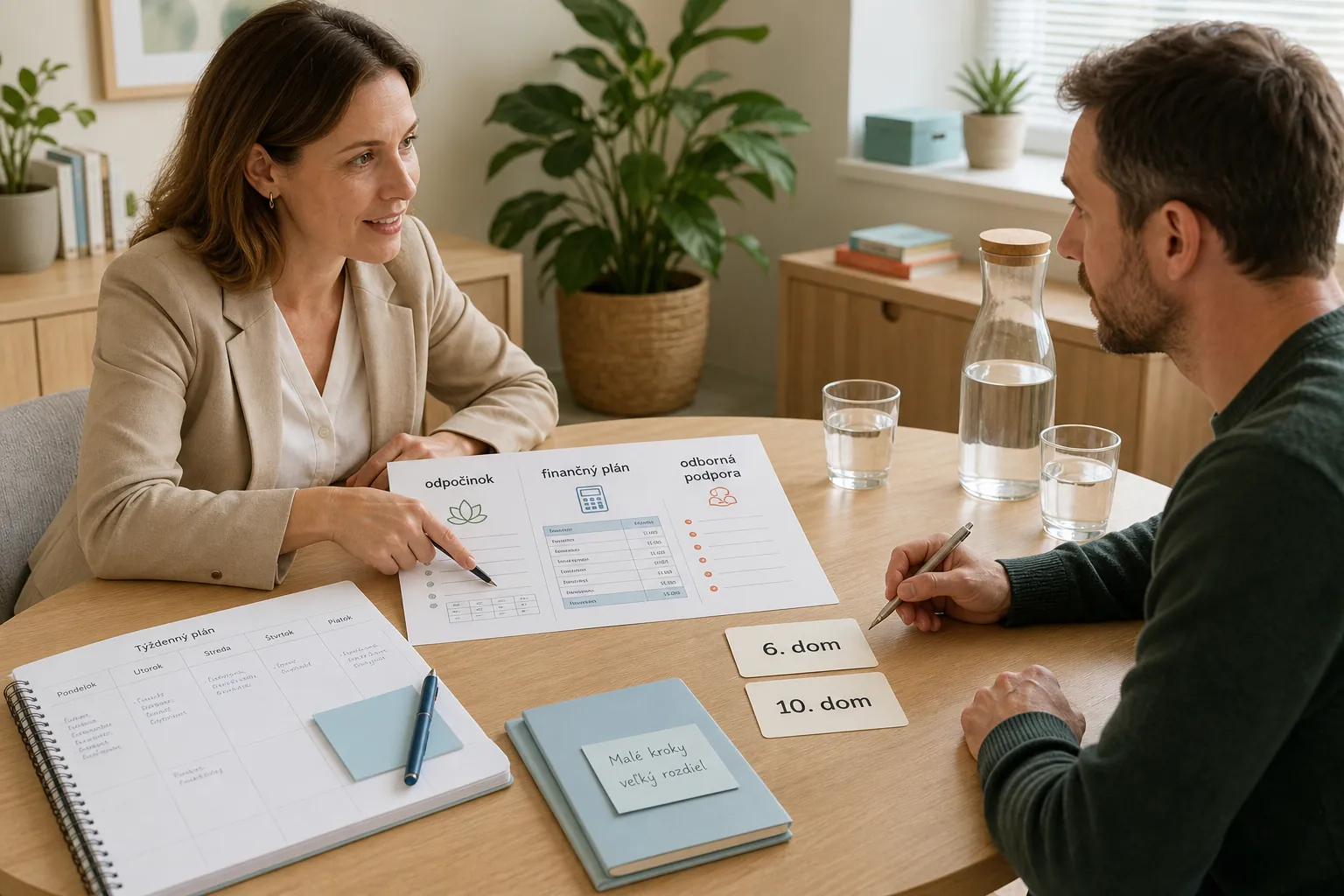calm career planning consultation after burnout