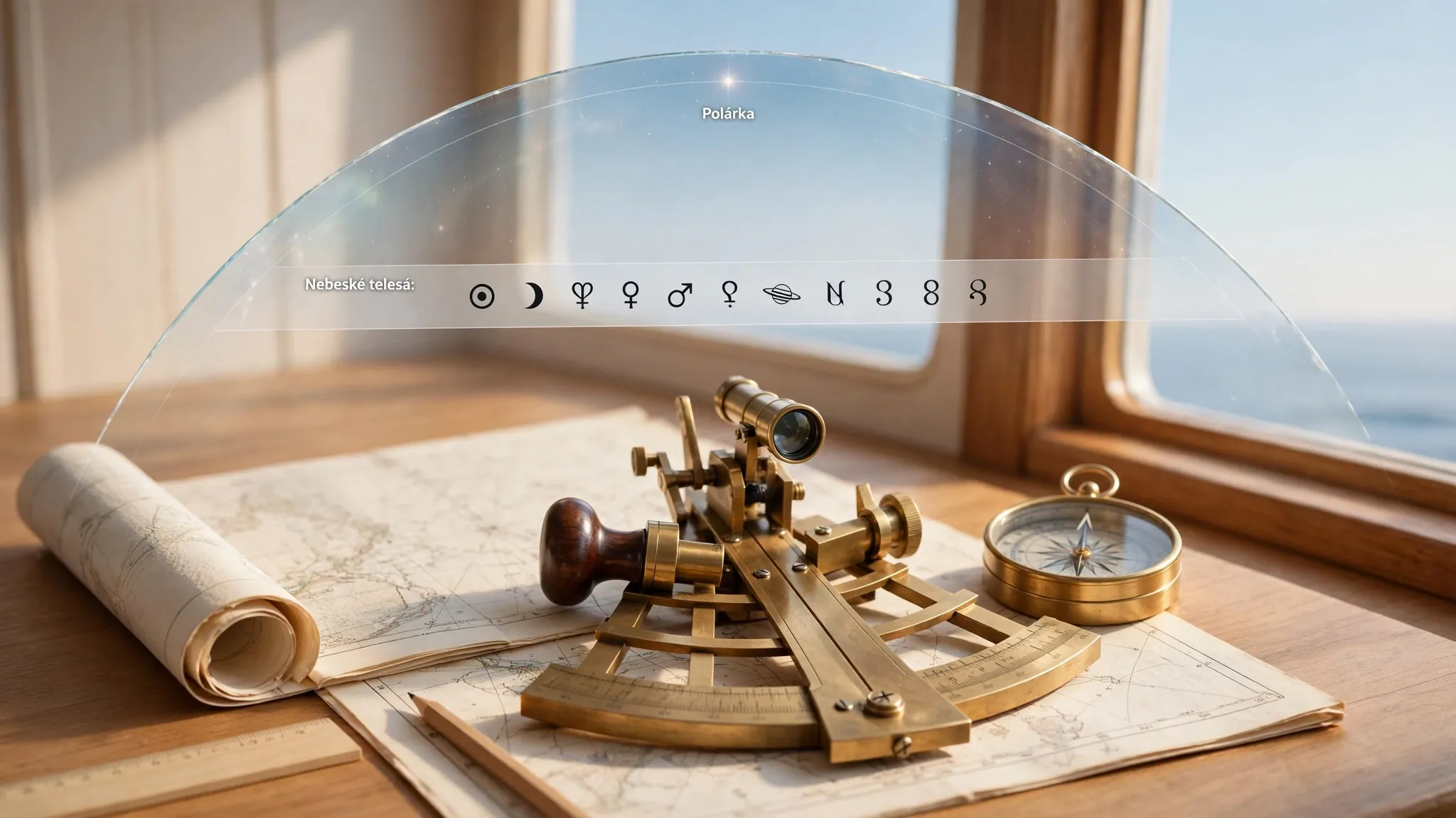 celestial navigation instruments with zodiac band