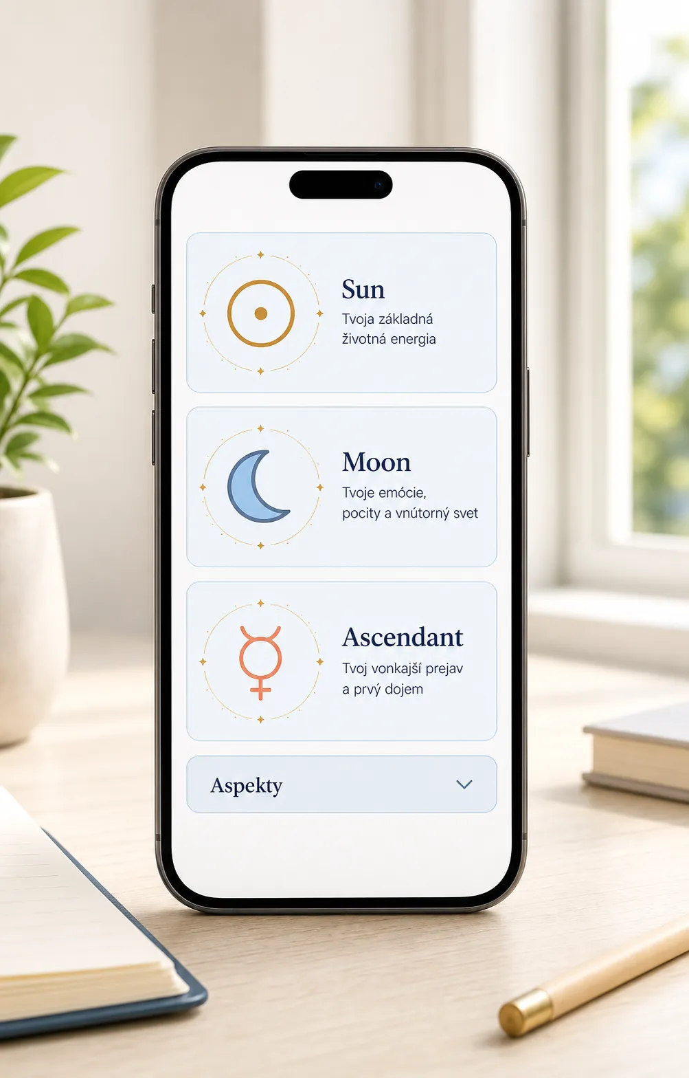 modern astrology app interface
