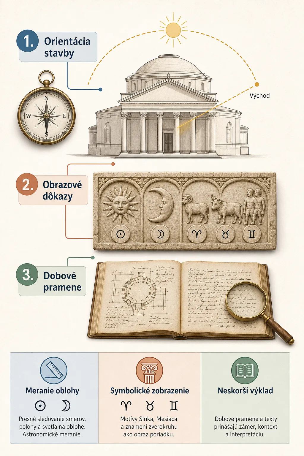 editorial infographic for evaluating celestial symbols in architecture