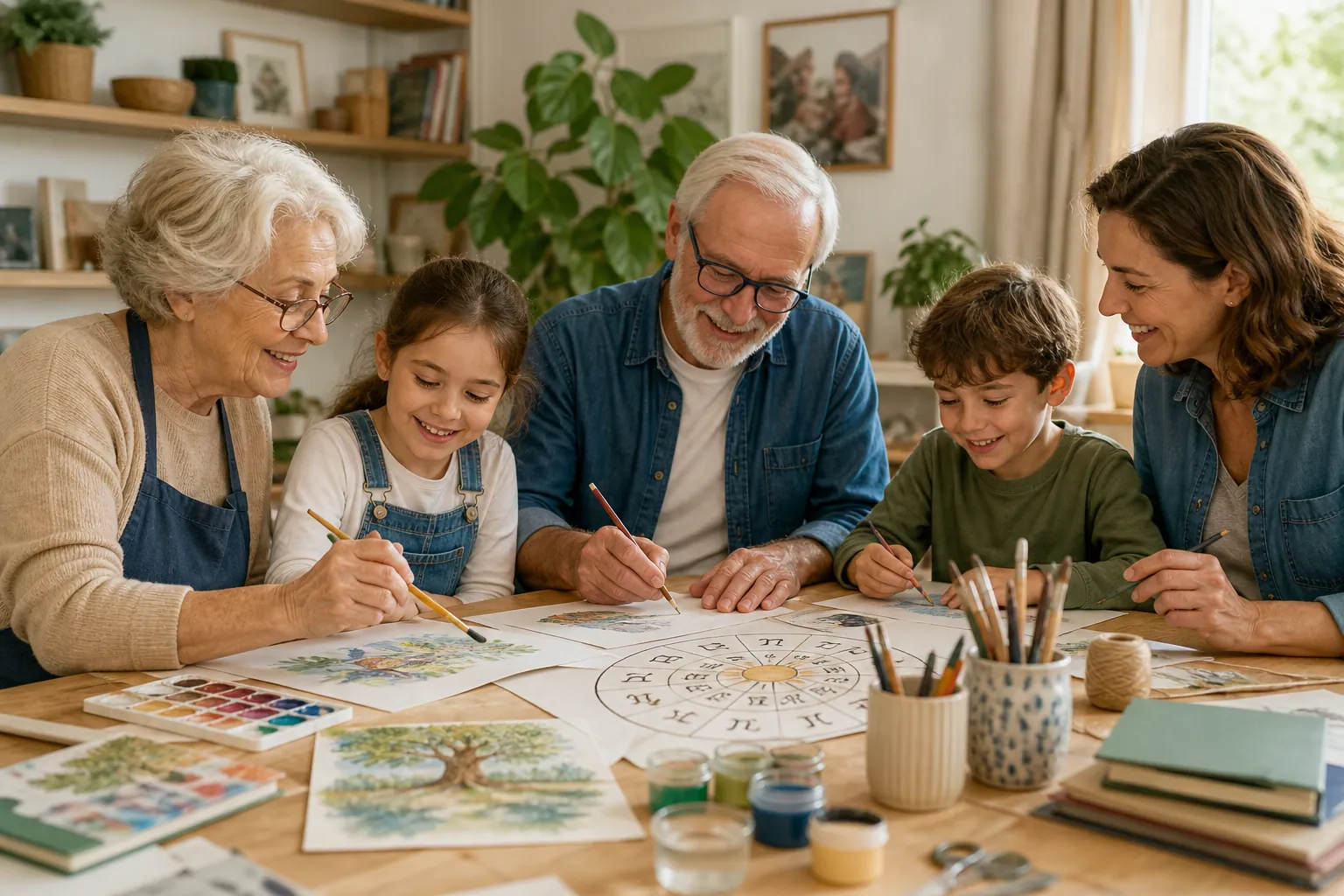 intergenerational creative workshop at home