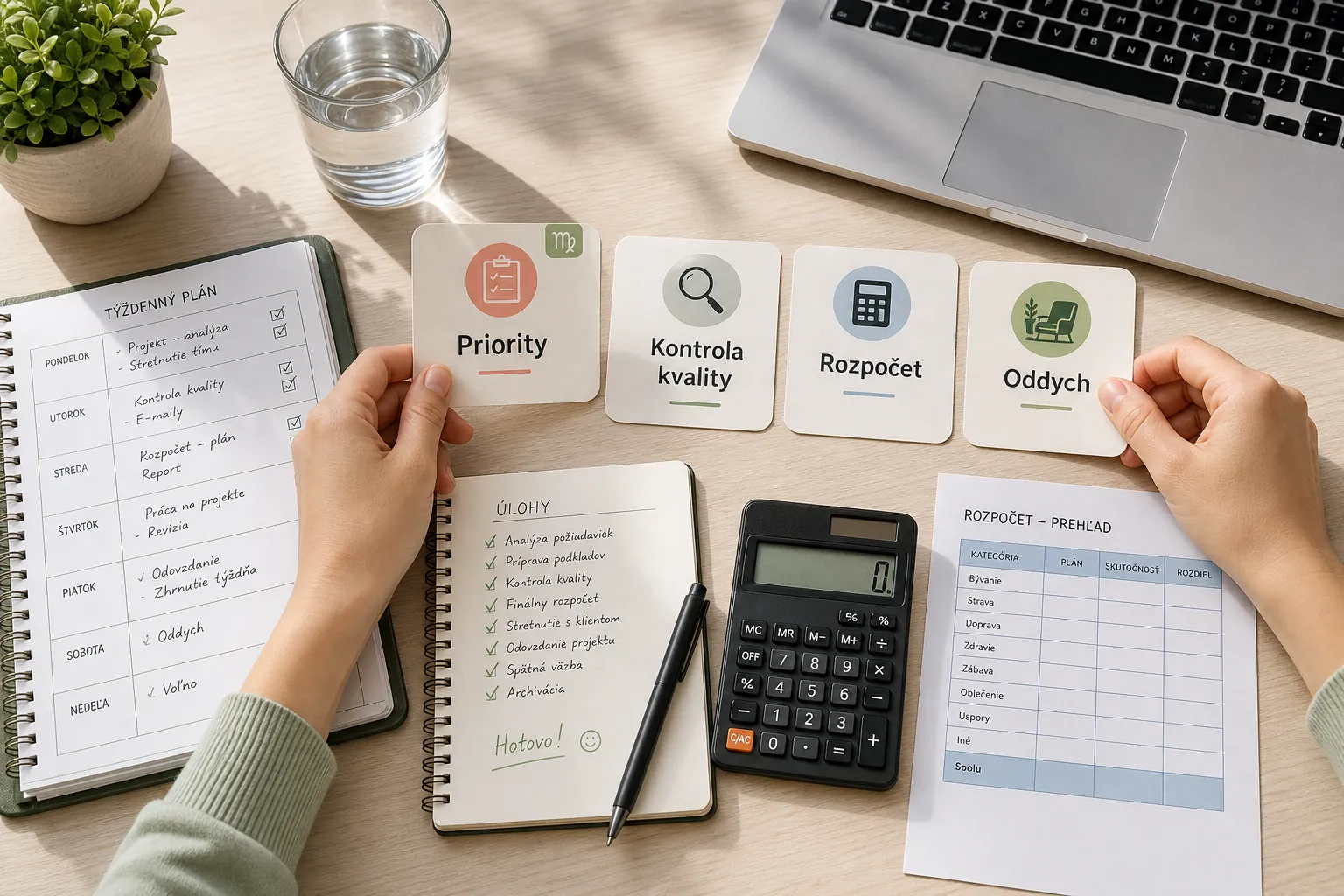 Virgo organizing work priorities and daily routines